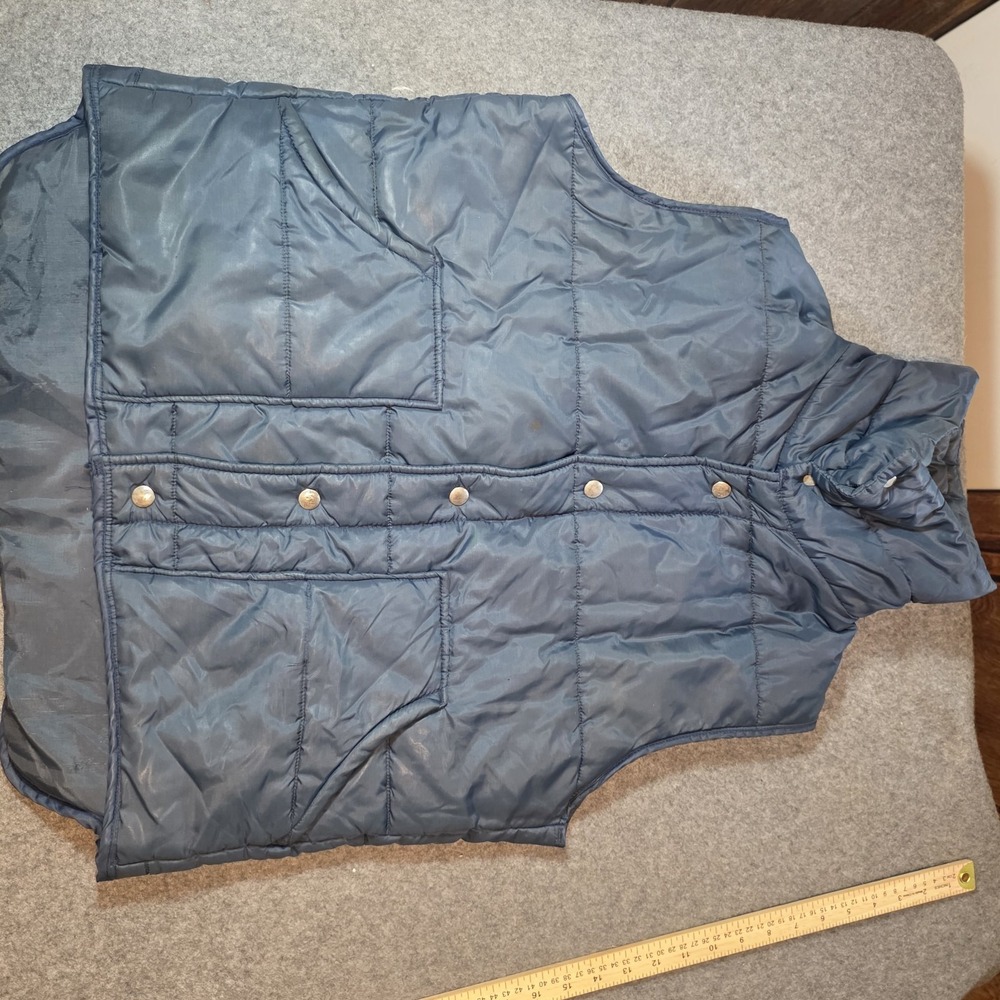 Vintage Pikes Peak Big Smith Puffer Vest Sleeveless Men's Large J1